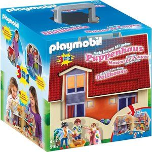 PLAYMOBIL Take Along Modern Doll House 5167 Brand New (box is slightly damaged)